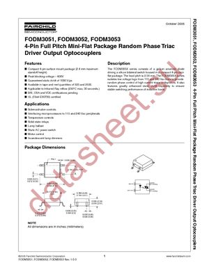 FODM3051V datasheet  